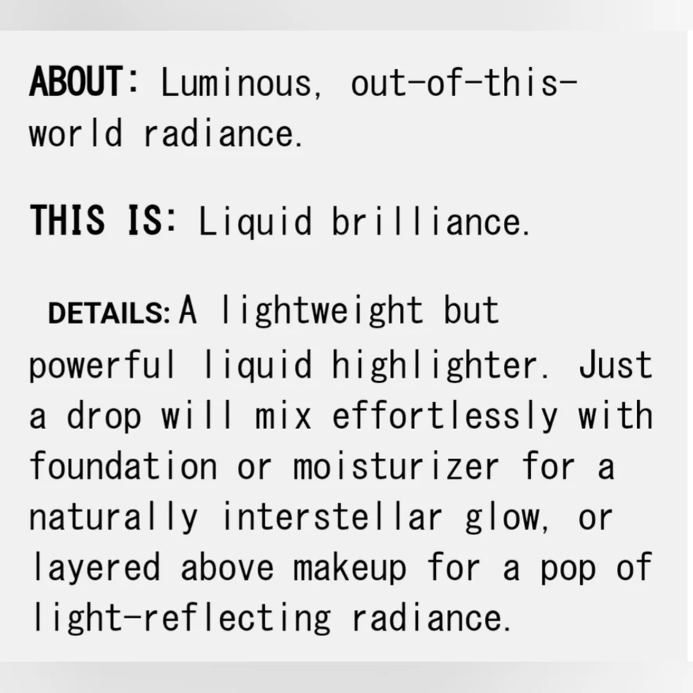 About-Face Light Lock Highlight Fluid Shade Shaken or Stirred